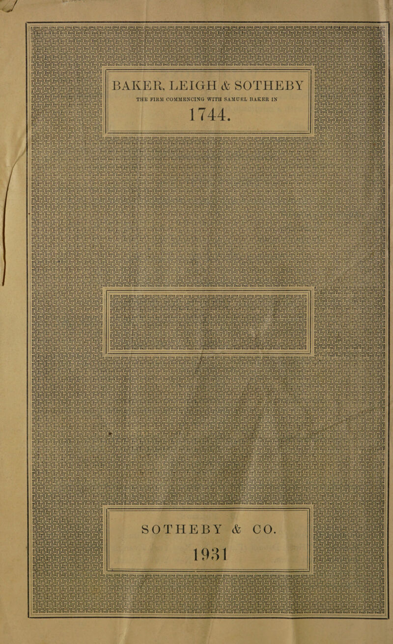     THE FIRM COMMENCING WITH SAMUEL BAKER IN 1744.     SOS o noo oMon         Sine ein     Soto tato tatoo   =                                    CRSA oA ST SAS SA Sor eon oo orator ons oron ee EASA en Aeon ooo CSSA Sh oA SAS oA eo on Sata ein=tnl n=l =i OFS or Sr ere eS or SA Sr SAS oon oor oor ein OA SAS SA Sno oan einstein = 1 ein Sint          UEUCUURU ie eUP Ue ur ue Galt Ue eee UeU et Ue eeu au CRSA Sor Sn een one temon ono MriSAenl on ee cecetee rt cc URSA SA SAS oro CASAS SA SnioA or CRSA SAS ooo enon Crean oy ei  il CASA ain CAishsransnlannan      ein Soe enon einen ee = 0 Copan 1A ail ain ain Oh oh Sie Saal Erion CRUE eile CAS   SOTHEBY &amp; CO. ie   ofl een eae er       Aaa oon Siena onan en oan EASA an osnen on Sn Gaon onion SnoA sre SSA ST en ON SR OASA Snom en Sony oe UsUs GrlarGA SA Snorer Enero GAA CAS oA Sn CASA SISA SoA Soman CSR SAS eNom CAST Sone Toone Seen =e CoA SASS SoA SA CASA Sons oon onon Sian Ten ee  