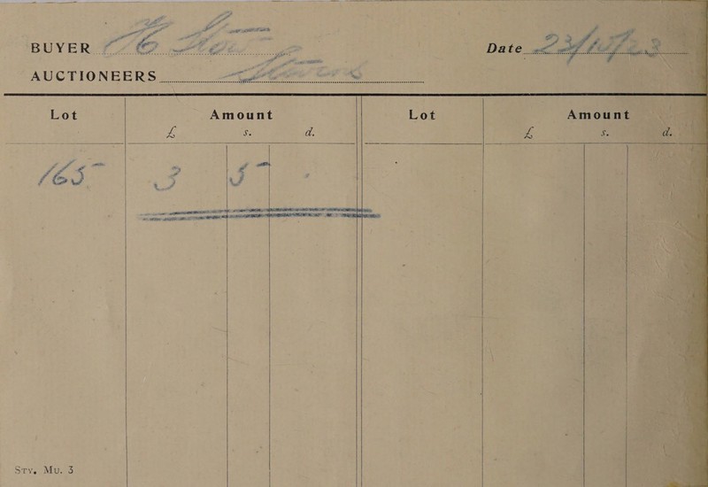  ‘ ot Pm sosauleen AUCTIONEERS a eee sntneeeeeneenacecsceaececececnesccsccegabeentsseeecanseeteceeaceuacencscesseneesecseecseeaaceesecesetscsgucnssetsecesscesesensn Lot - Amount | | Lot   4 Sis a. 2. &gt; ee a Vf So tts PRON Grr Ga coe rei annagie cu ; sane th ene “on a me aeniieates ea ban       Sty. Mu. 3 