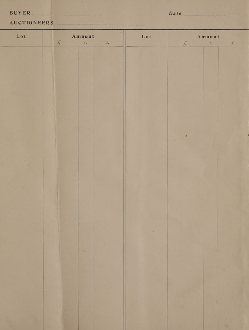  Lot Amount Lot Amount a Se a. ££ = af              