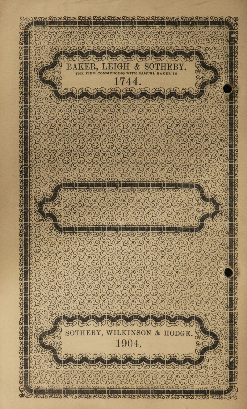 aie wigs i as Mine aoe ol . THE FIRM COMMENCING WITH SAMUEL BAKER IN ~~ “¢ a ae é Ly REY —_ 7 Se ME ce ae. ———— oe) [ oe 8 : ee | ae CCC | porn § SOTHEBY, WILKINSON &amp; HODGE SRS   We. 1904. a i ren : ee : Sie een ae asian areata 29 