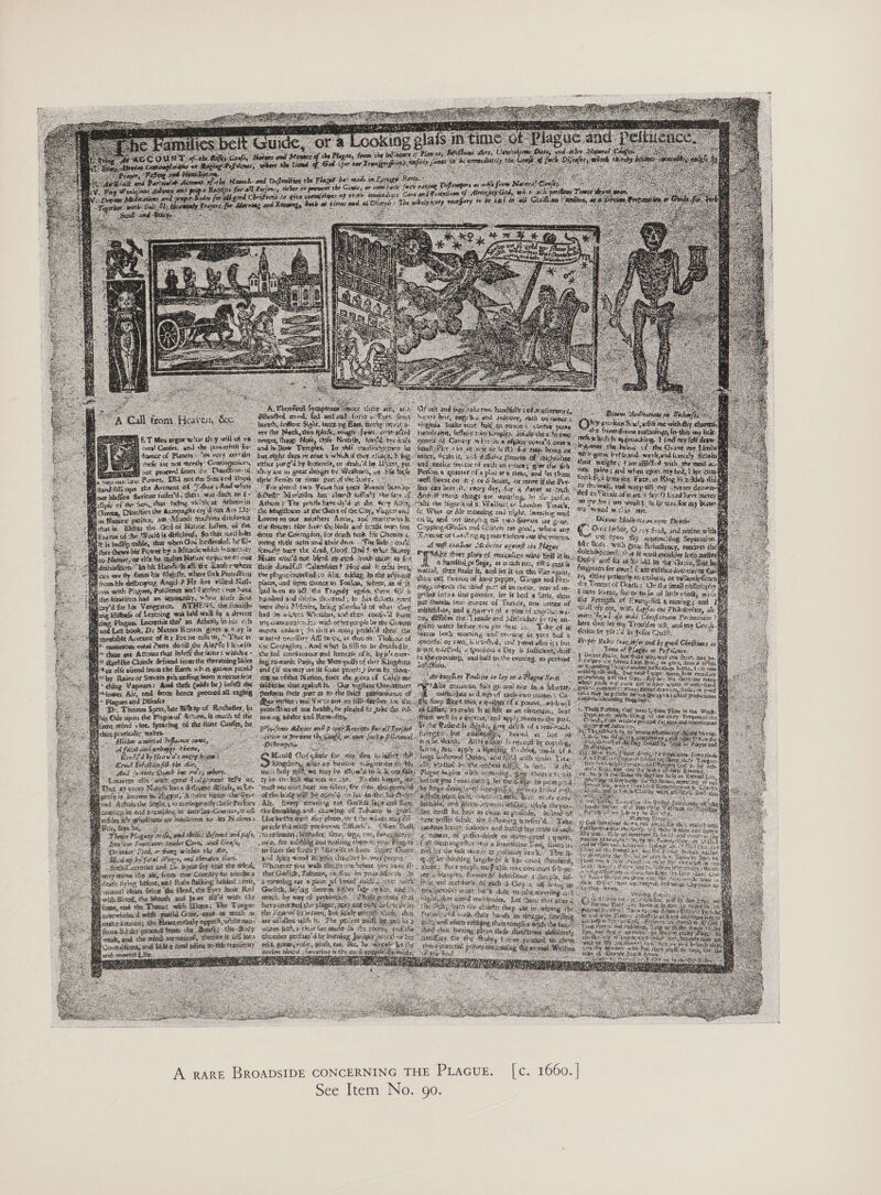 : f es ‘Wd grt ; : igtoa Ge powder, ter ke boil #3 2 purens of Tretsie, | os Sa Ae wad schot is AHi:   A RARE BROADSIDE CONCERNING THE PLacug. [c. 1660. | See Item No. go.