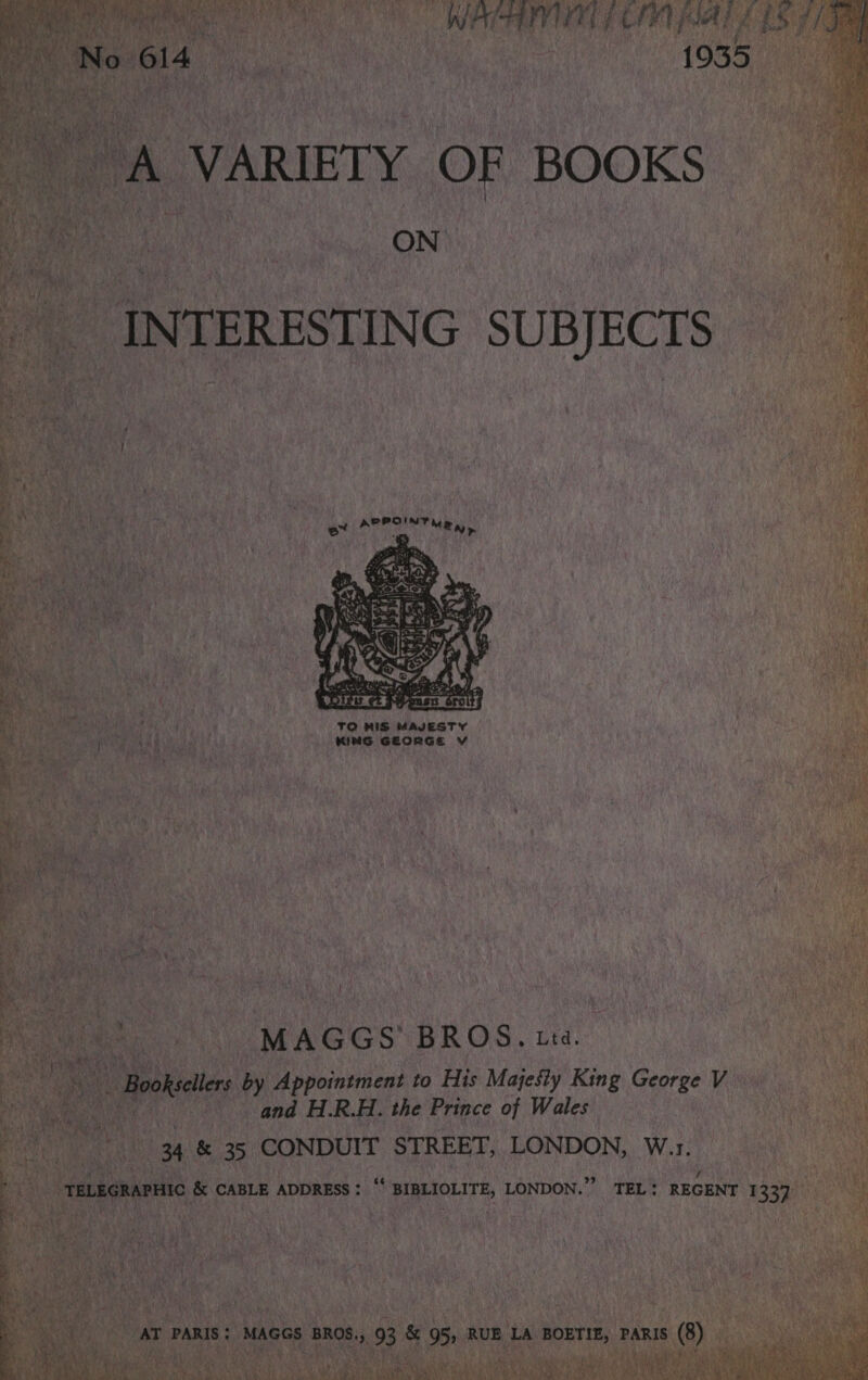 m ‘ ta To nS MAJESTY q 1G &amp; CABLE ADDRESS: : 