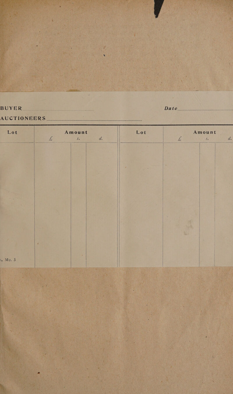            * BUY 6 Ri ees re he ys DACA yo Ow iret a to are ve) Ct he ON eee en hee UR SS pS Lot Amount Lot | Amount Ps Se a. Je e ad. | | 7, Mu. 3 |