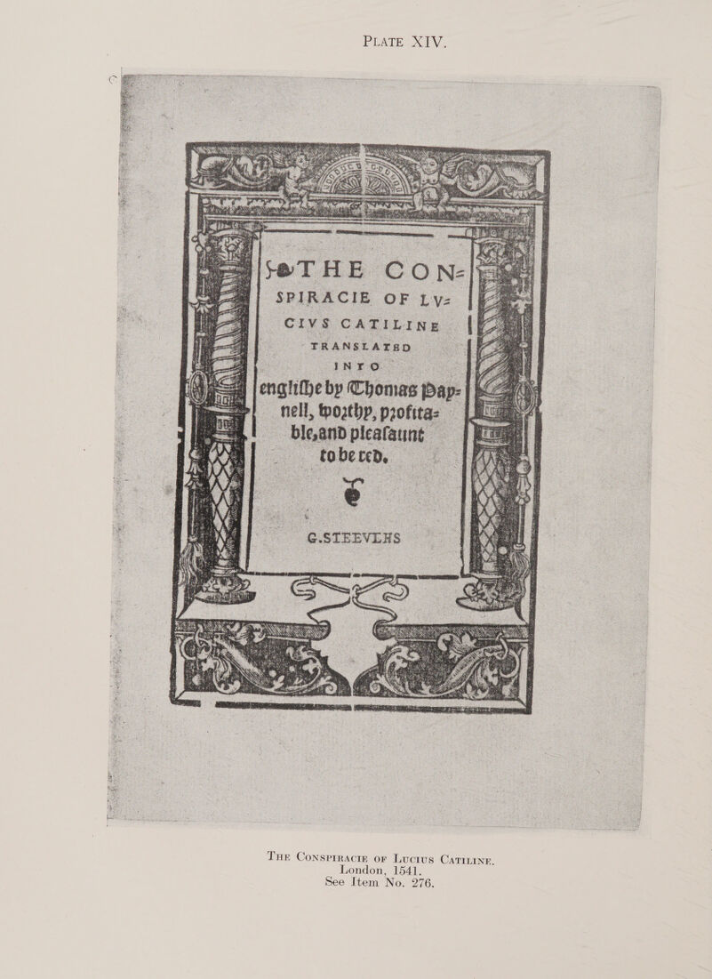  THe Consprracte or Luctus CATILINE. London, 1541.