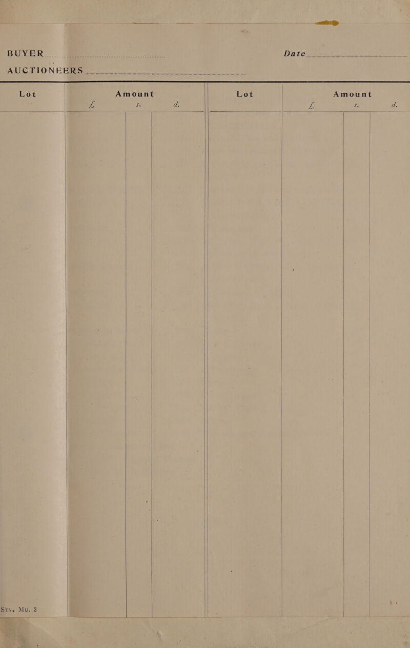          Lot Amount Lot Amount o S a. &amp; 5 a. | | | Sty. Mu. 2 |       i. yew, ma f 7 i - —