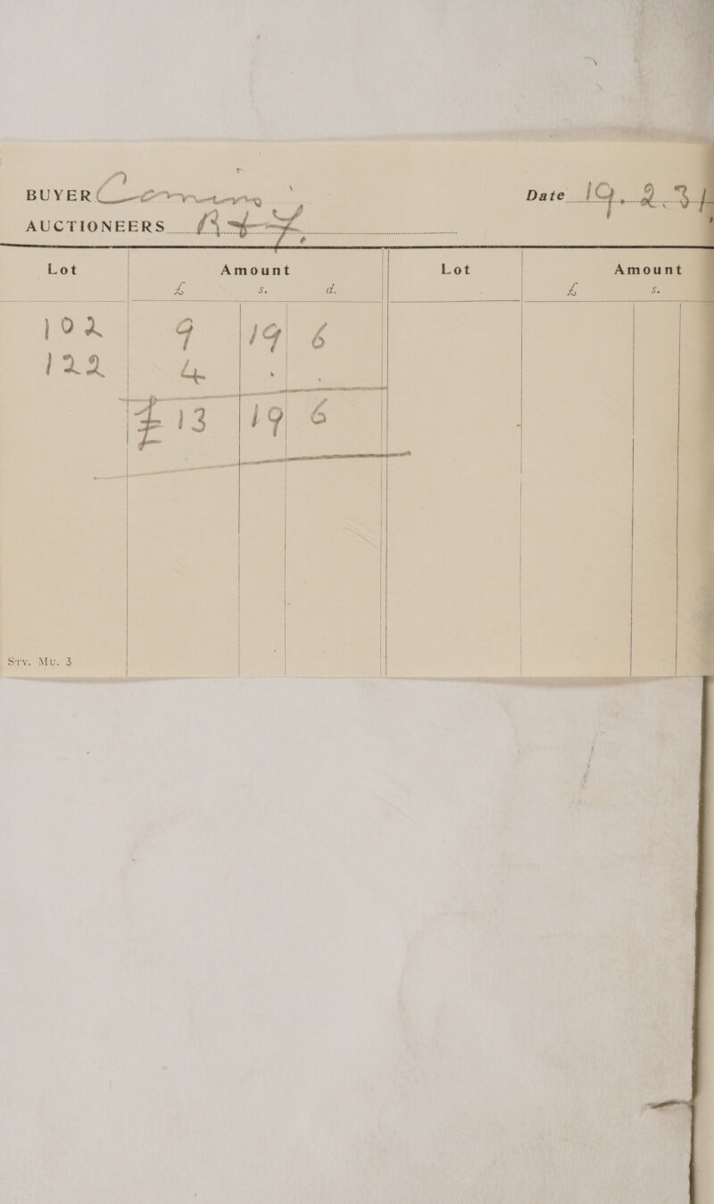  Lot  ) 02% }2Q sty. Mu. 3           Amount ve ss      