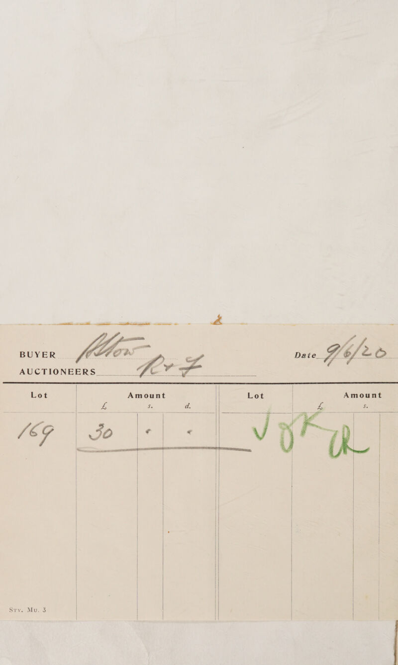 Lot     1G Sty. Mu. 3           