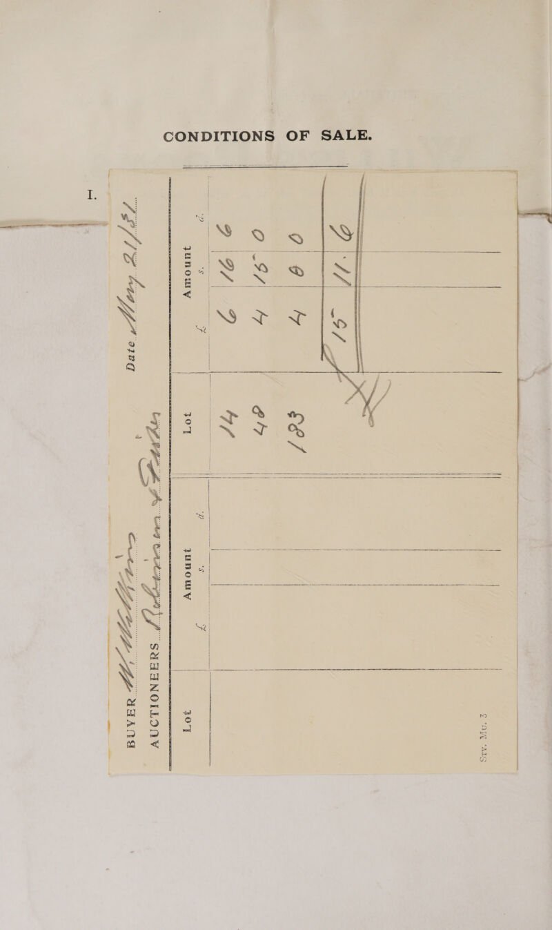 CONDITIONS OF SALE.       jJunoWwYy   a | on    JOHOCUY 30°]  