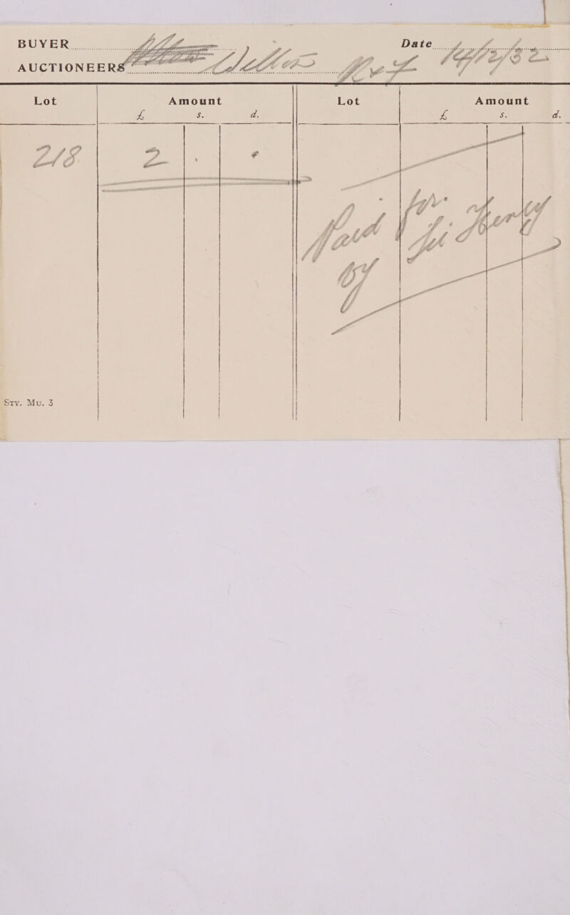  Sry. Mu. 3 Amount Ss  i