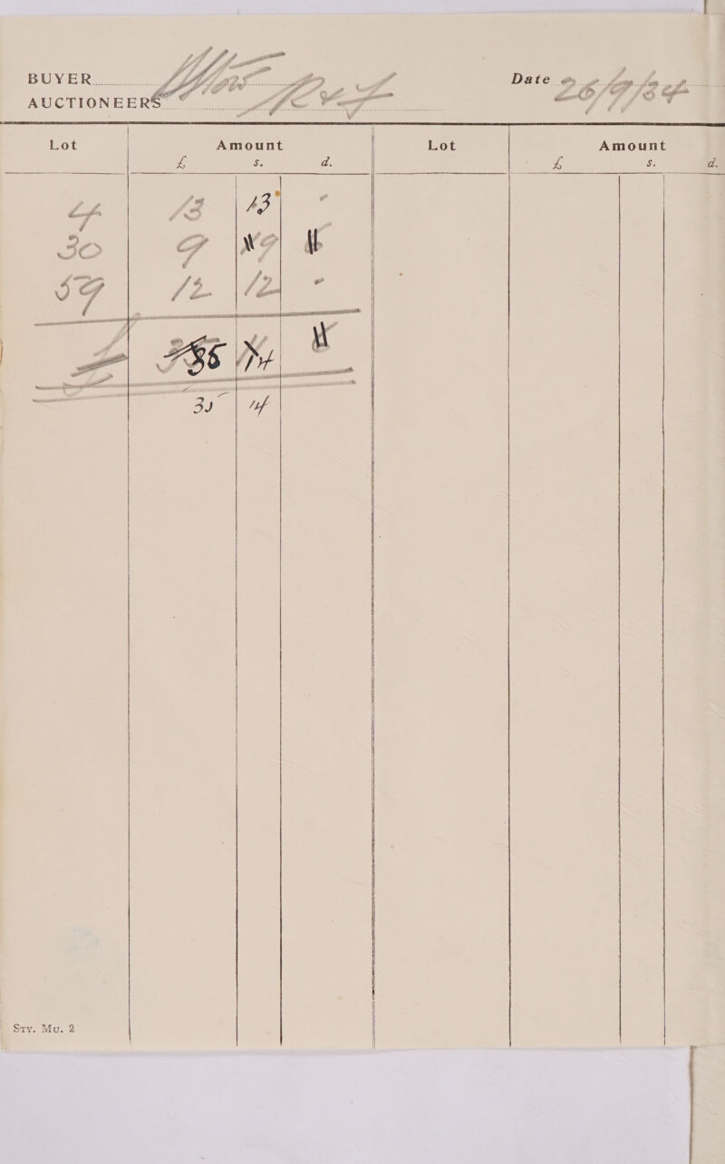      Amount ey S. (3 See) 