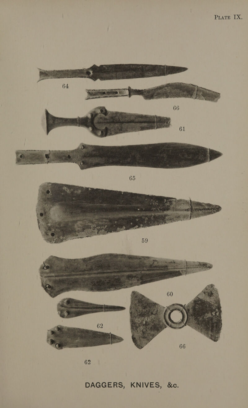 PLATE [X.  DAGGERS, KNIVES, &amp;c.