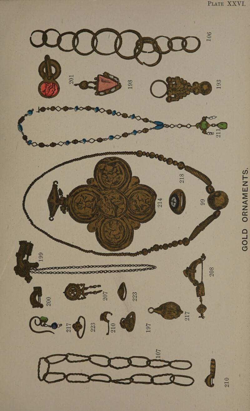 PEATE AY 1, GOLD ORNAMENTS. 