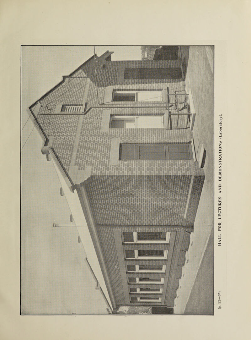 !®slste*s»li! mim IMPi ABMSUMS# ( (p. 22-3*) HALL FOR LECTURES AND DEMONSTRATIONS ^Laboratory).