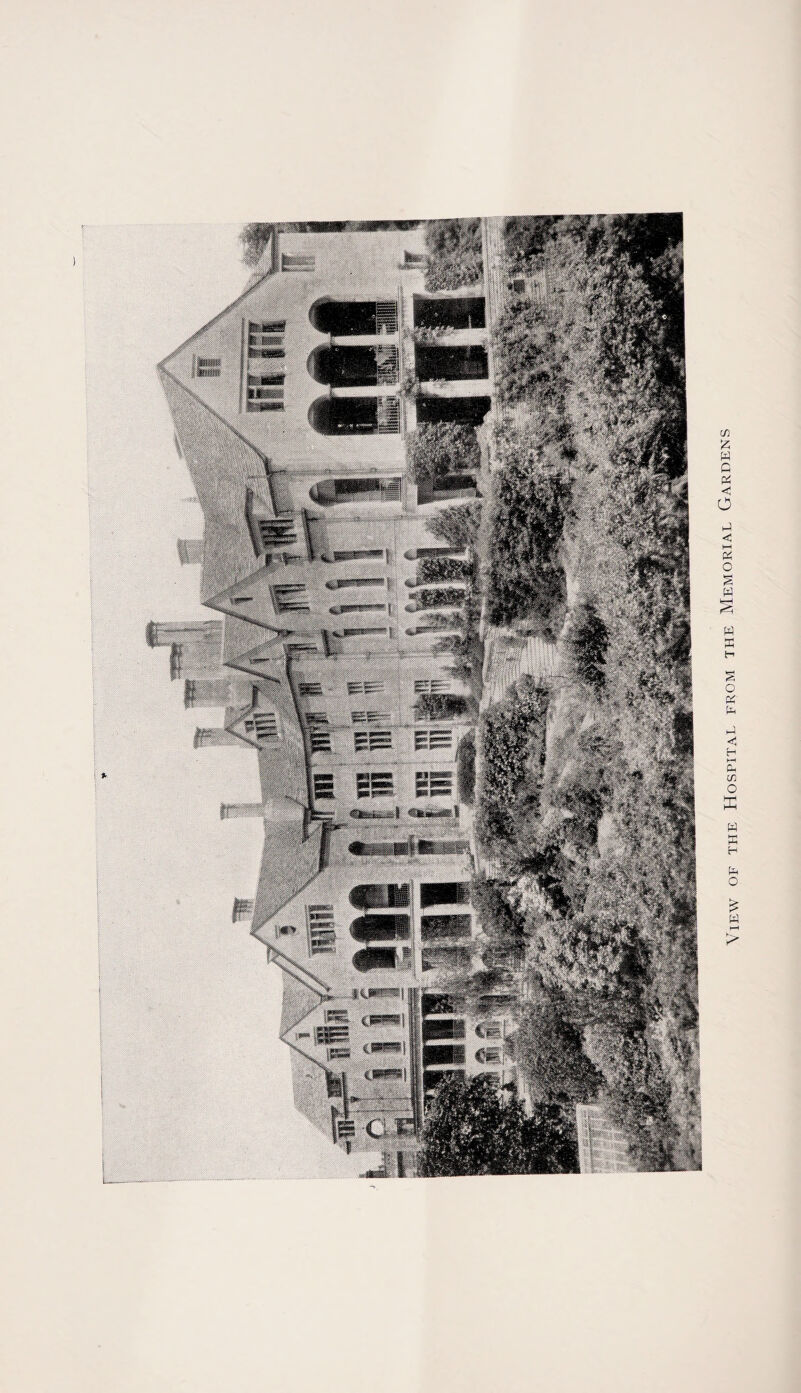 View of the Hospital from the Memorial Gardens