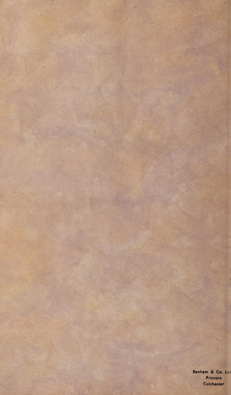 Benhtm & Co. Lt Printers Colchester