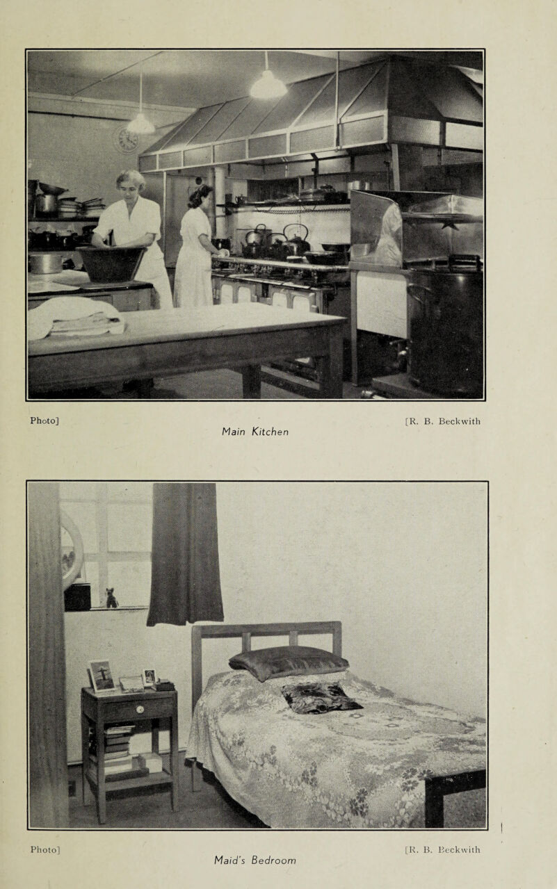 Photo] Main Kitchen [R. B. Beckwith Photo] Maid's Bedroom [R. B. Beckwith