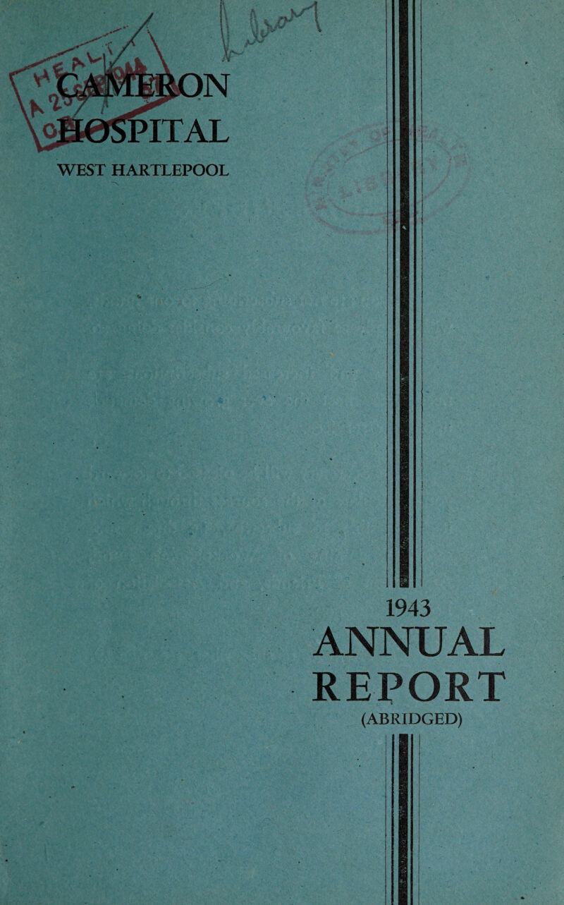 ITAL WEST HARTLEPOOL 1943 ANNUAL REPORT (ABRIDGED)