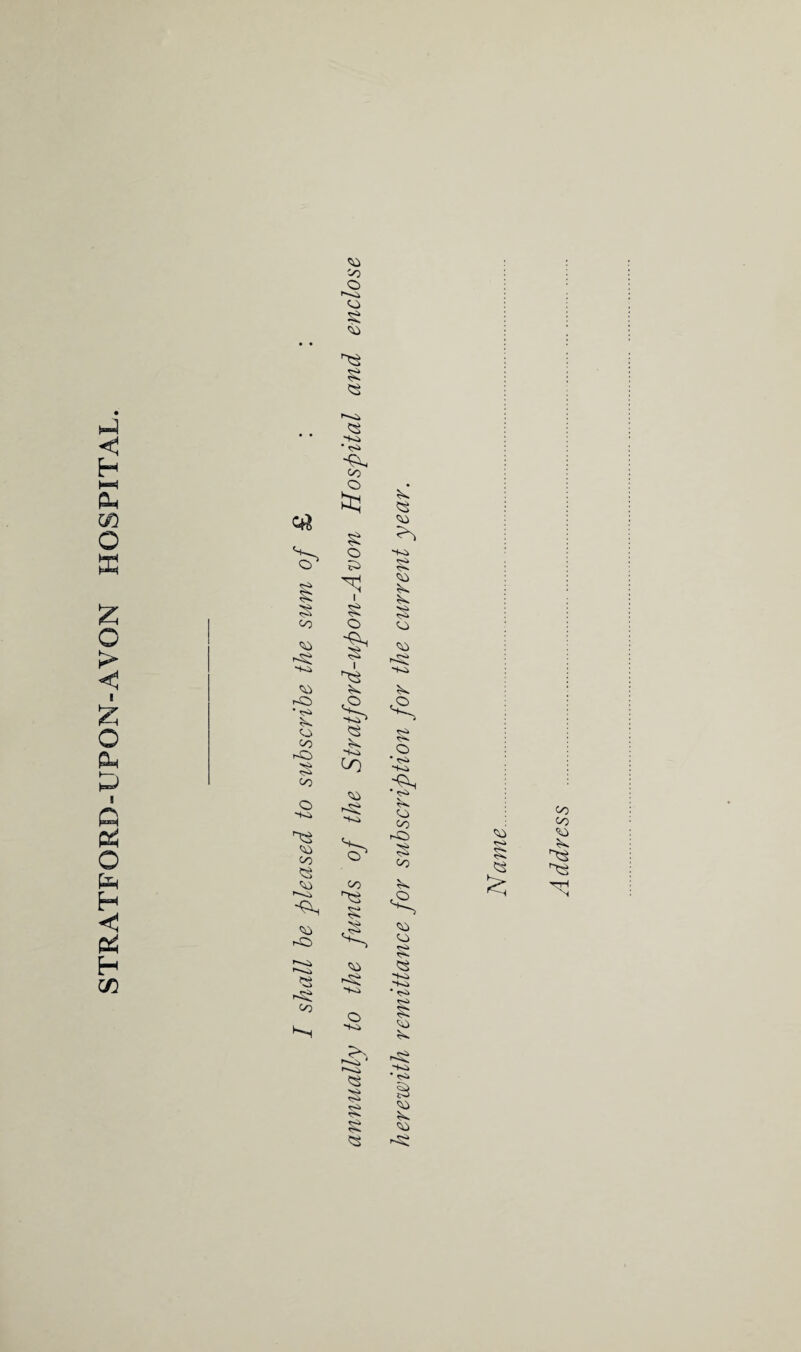 STRATFORD-UPON-AVON HOSPITAL. § co <50 •+-i CO • ^ co CO § Co o S3 CO CO ^3 CO CO -CO -»i> *<0 -c$ CO o CO CO o CO <o S3 £ «s C3 -K» • <>» Co o § o c0 X! I § o S3 & <3 rS So Co <o Si s CO S3 $; <o so o ~Ki <3 s tS> TO s* TO ?3 <o rO TO CO •o* CO CO -Ki o *S» o • <s» ■+-i Sn -< CO co -CO co ,o <o co -+o -+o * <s> Sr* CO .SO ^-O SO • <s> § <o co -S co TO TO <o <3 co co CO S$ S3 n