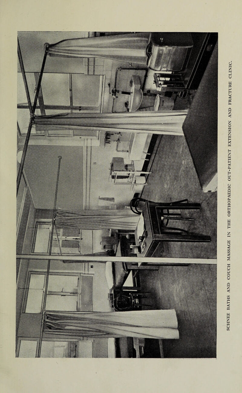 SCHNEE BATHS AND COUCH MASSAGE IN THE ORTHOPAEDIC OUT-PATIENT EXTENSION AND FRACTURE CLINIC.