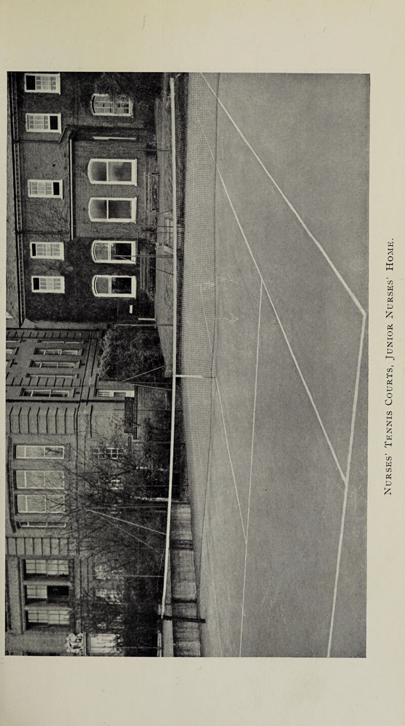 Nurses’ Tennis Courts, Junior Nurses’ Home.