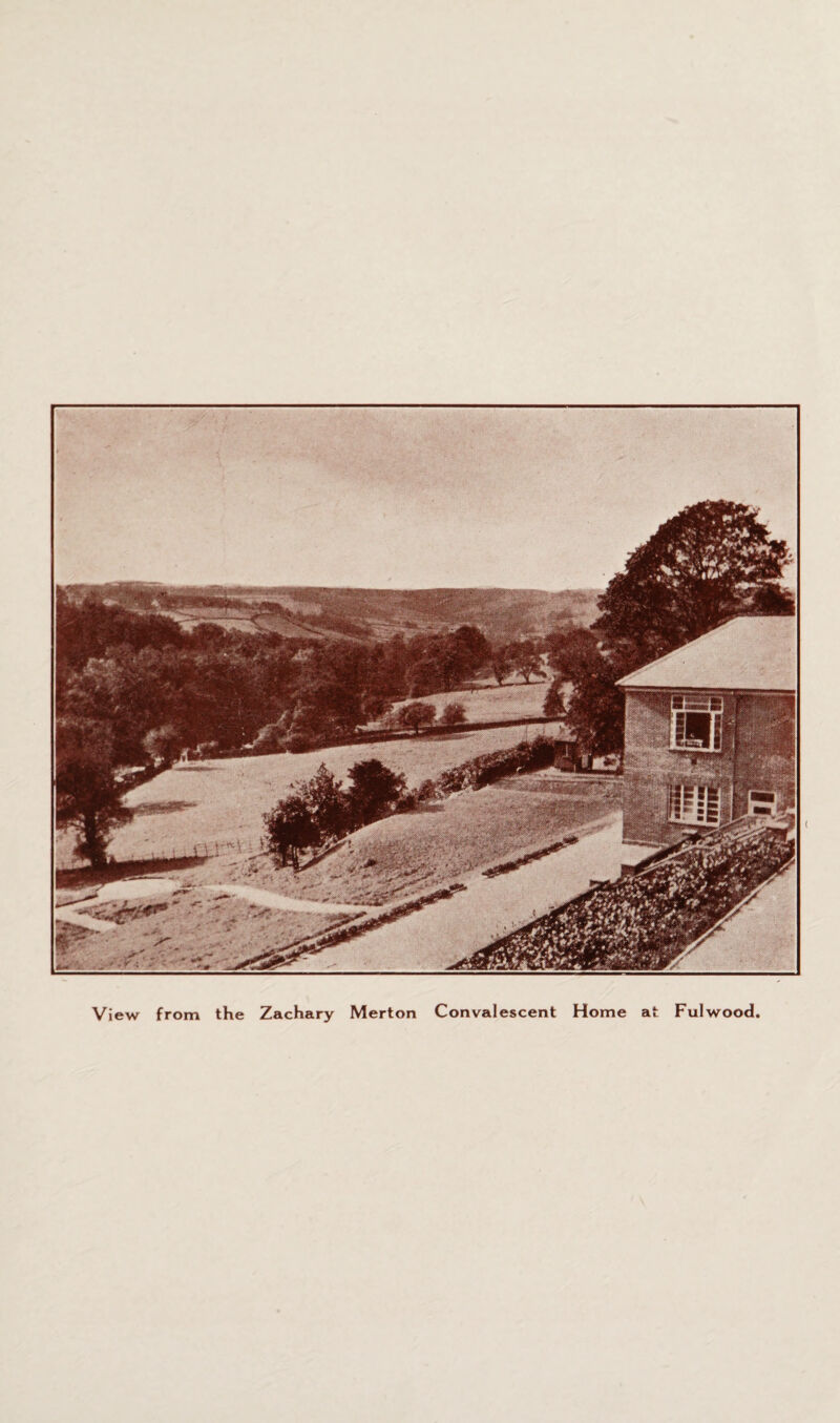 View from the Zachary Merton Convalescent Home at Fulwood