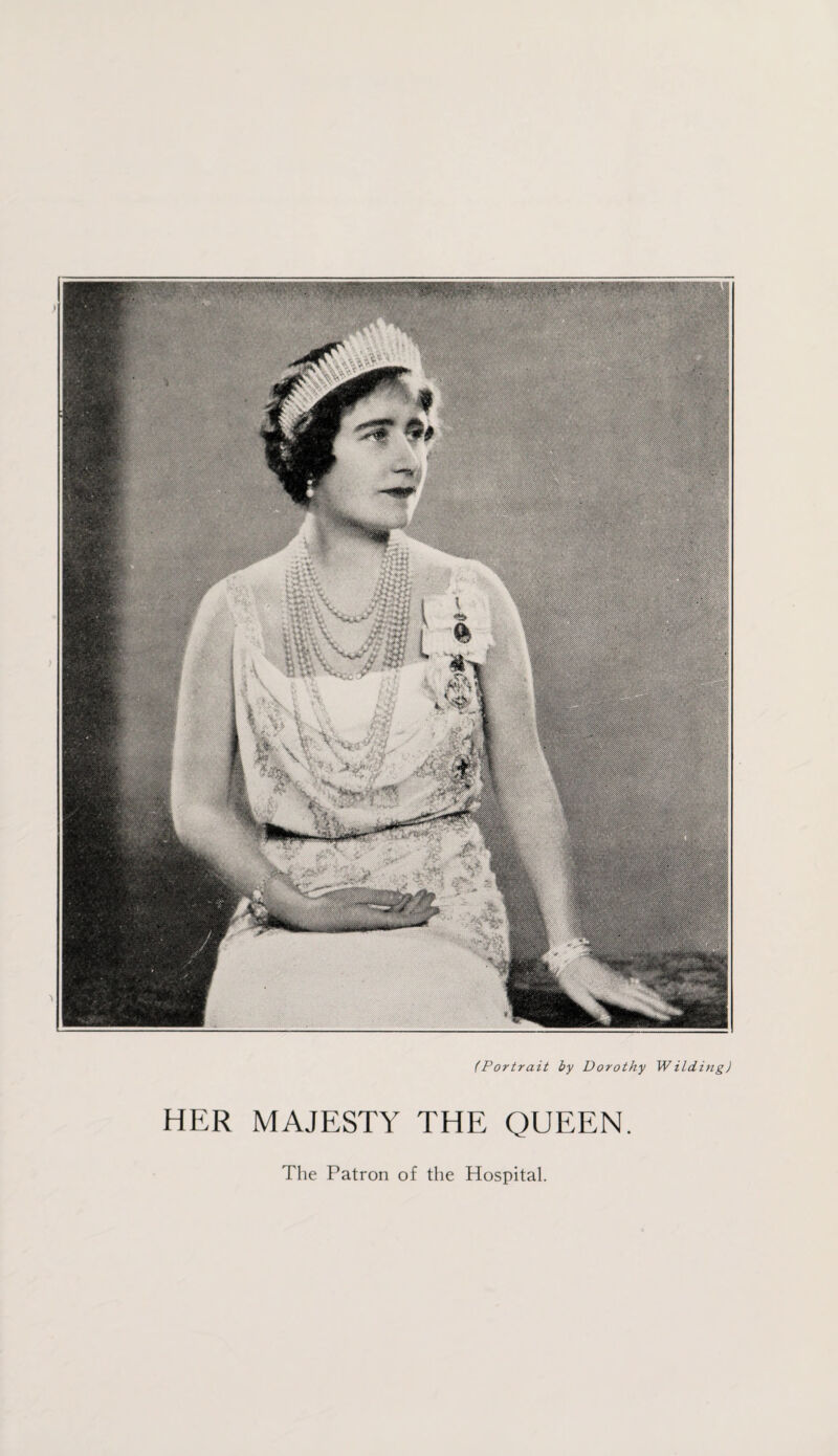 (Portrait by Dorothy Wilding) HER MAJESTY THE QUEEN.