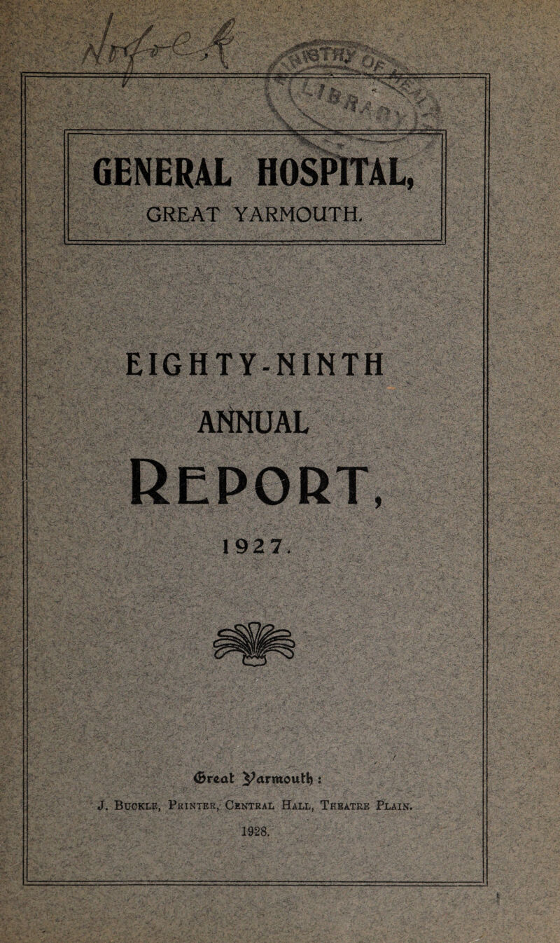 GREAT YARMOUTH. Oreat yarntouty : J. Buckle, Printer, Central Hall, Theatre Plain. 1928.