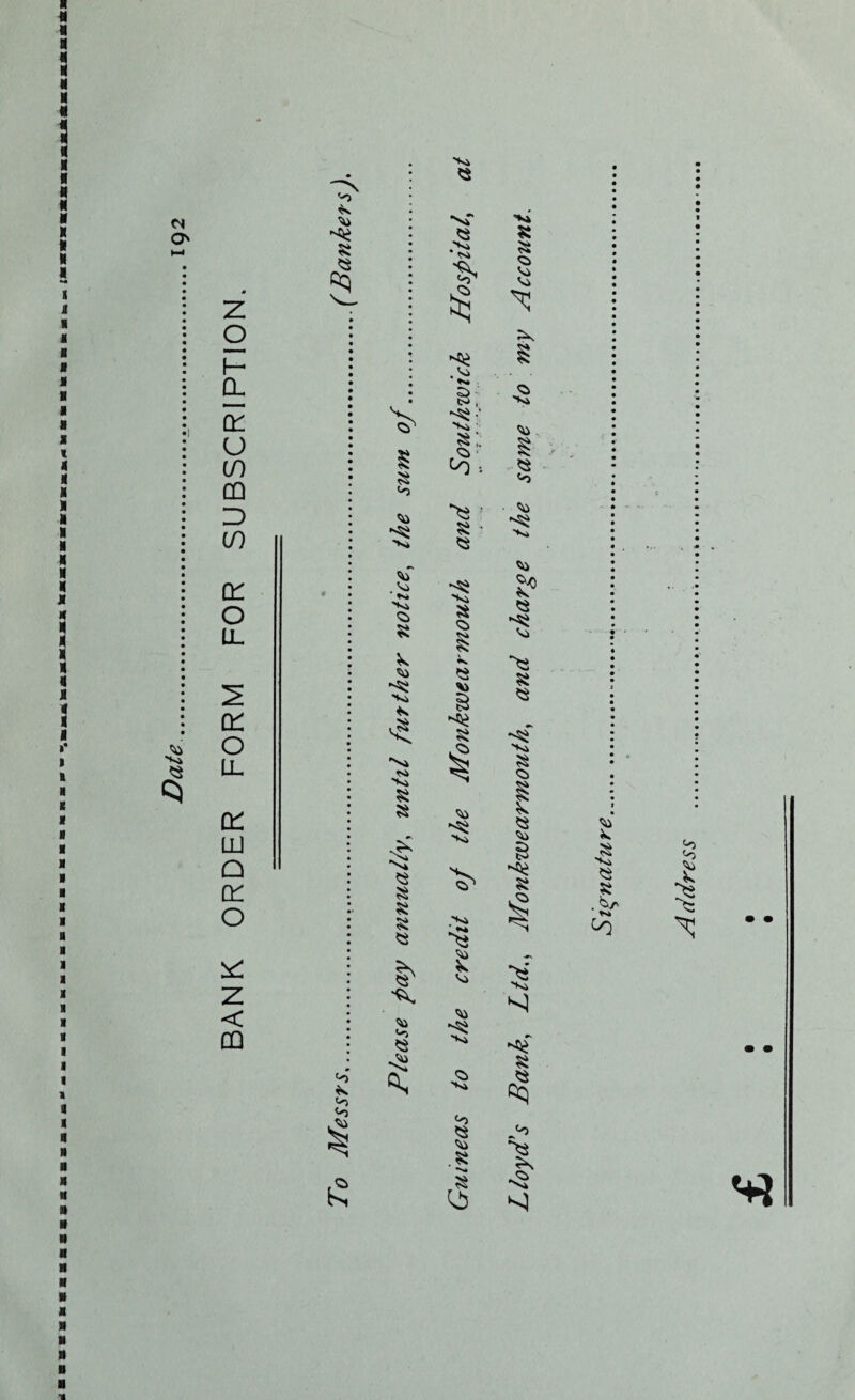 BANK ORDER FORM FOR SUBSCRIPTION. O* 8 <-o *8 Vi .Vi 8 8 Vi *8 X, 8 * Ni Si *Si 8 8 $ 8 8 8 8 8 Vi <-o vT *s» S8 vo* B, *8v 'Si ■ 8!; 3 * >2 8 *8 'Si 8 8 Vi 8 Vi *8 'Si Si 3 8 Vi Vi -8 Si <8 Si °0 *S Vi 8 •Sfc 8 Si 8 8 o> Vi Vi <2> 'Si Vi Vo Vi -8 -Si Vi s? 8 Vi ~8 8 8 *8 Si <1 *8 8 vo •s Vi 8 8 Si 8 8 . Ai A ddress