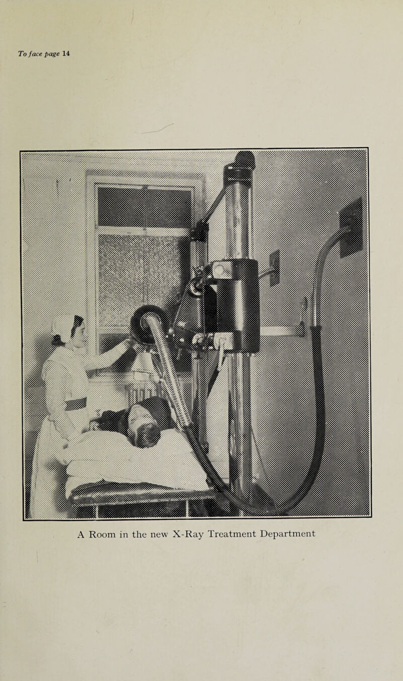 A Room in the new X-Ray Treatment Department