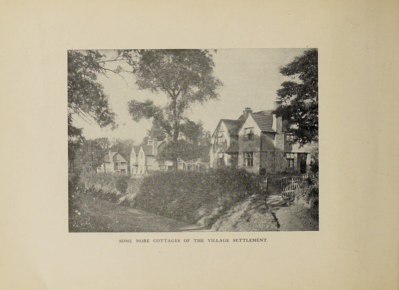 SOME MORE COTTAGES OF THE VILLAGE SETTLEMENT.