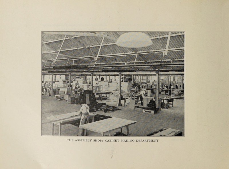 THE ASSEMBLY SHOP: CABINET MAKING DEPARTMENT