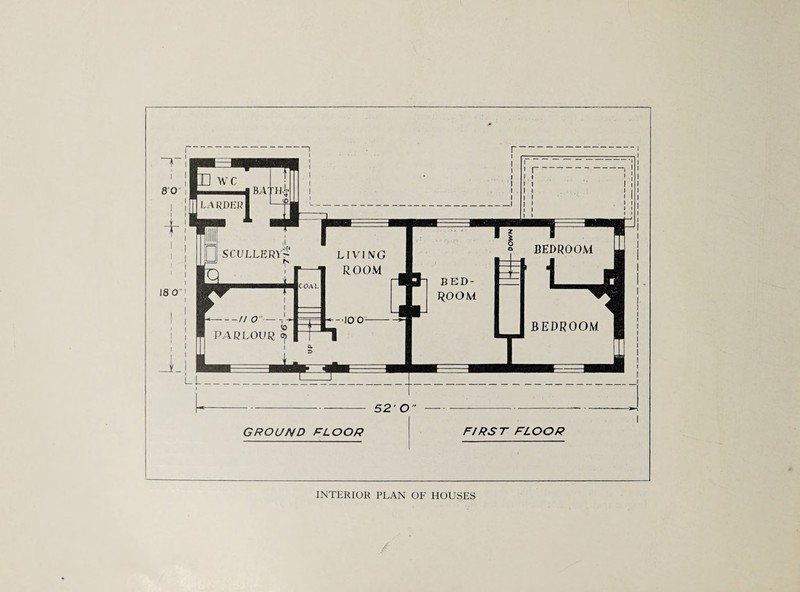 GROUND FLOOR FIRST FLOOR INTERIOR PLAN OF HOUSES