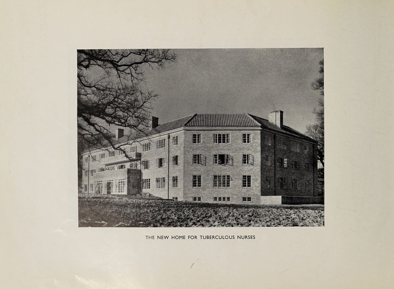 THE NEW HOME FOR TUBERCULOUS NURSES