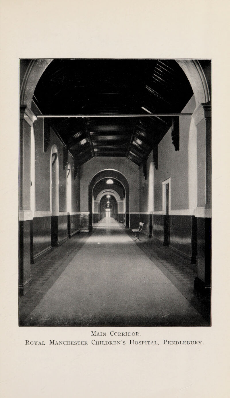 Main Corridor. Royal Manchester Children’s Hospital, Pendlebury