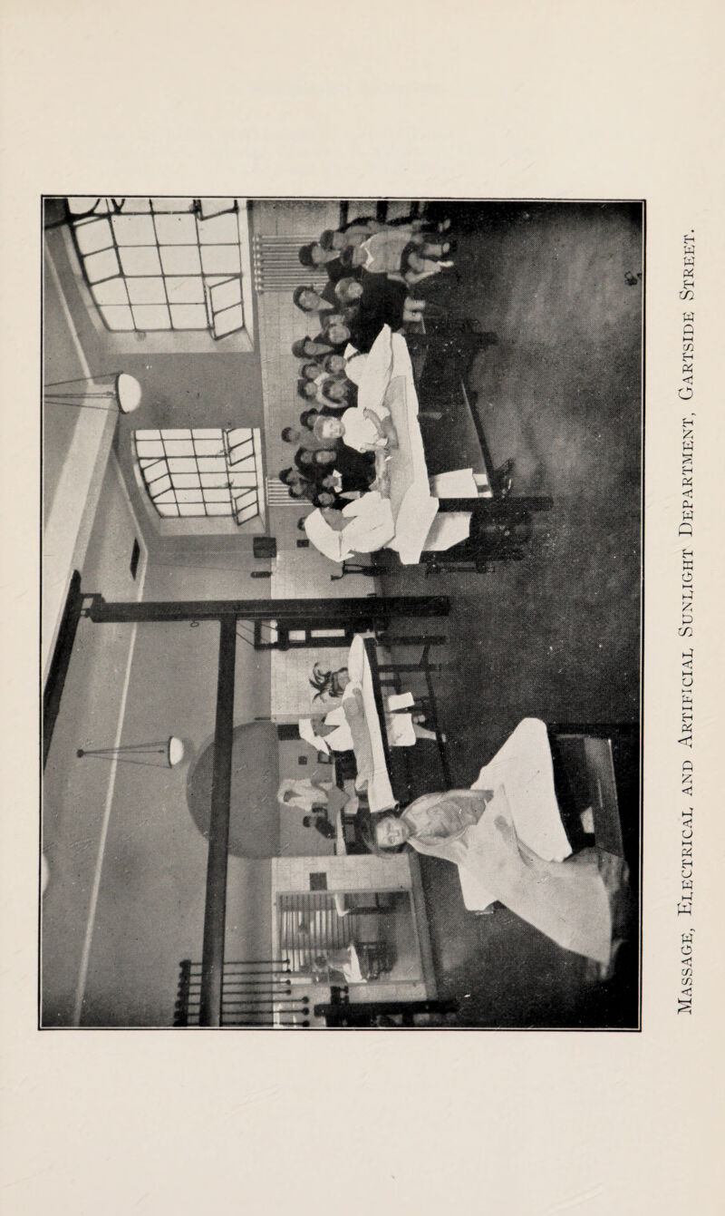 Massage, Electrical and Artificial Sunlight Department, Gartside Street.