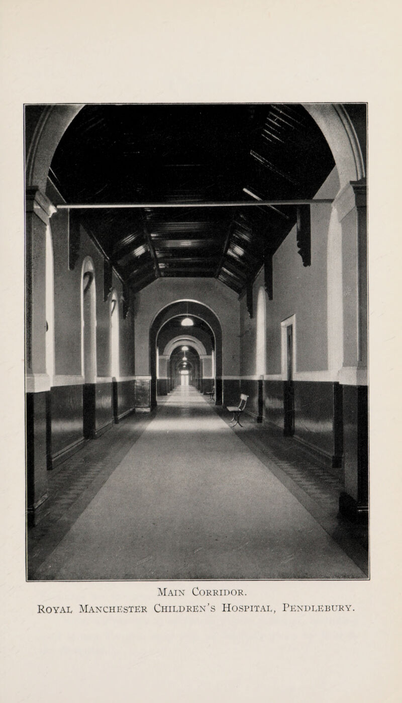 Main Corridor. Royal Manchester Children’s Hospital, Pendlebury.