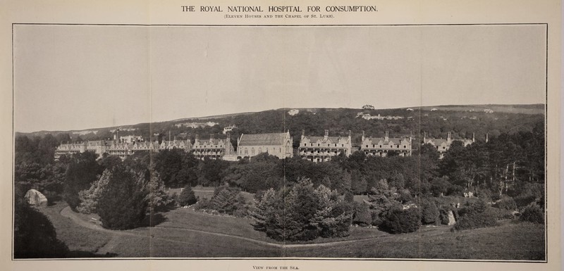 THE ROYAL NATIONAL HOSPITAL FOR CONSUMPTION (Eleven Houses and the Chapel of St. Luke). View from the Sea