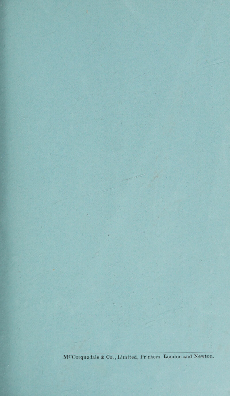 \T<:Corquodale & Co., Limited, Printers London and Newton