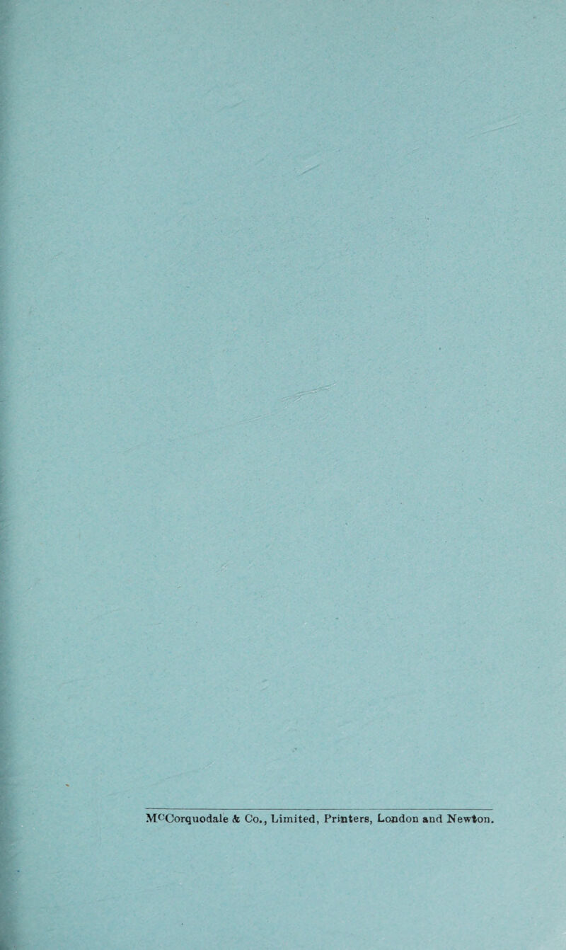 Mt:Corquodale <k Co., Limited, Printers, London and Newton