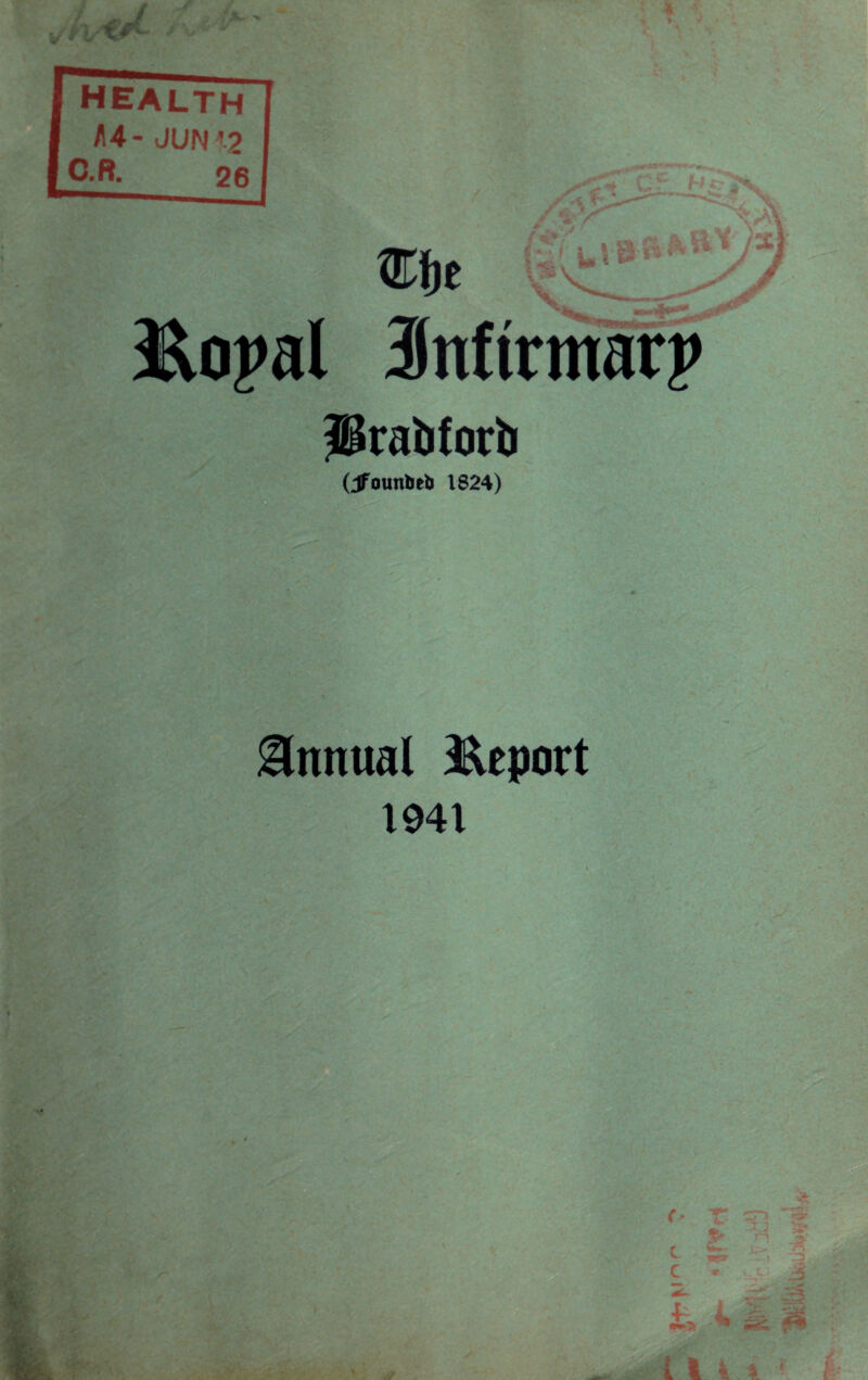 lirabforti (iJfounfcefc 1824) Annual Report 1941