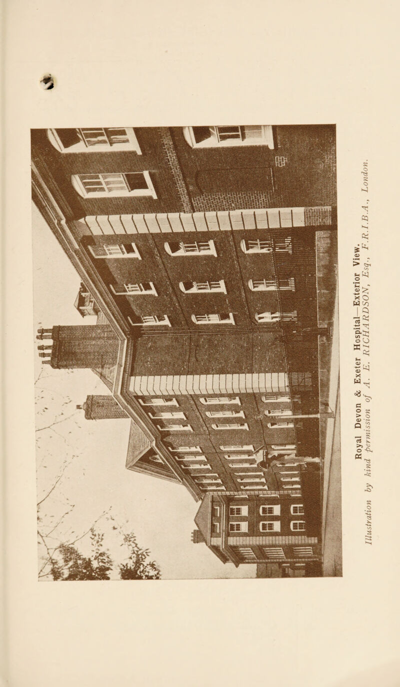 Royal Devon & Exeter Hospital—Exterior View. Illustration by kind permission of A. E. RICHA RDSOE, Esq., F .R. I .B .ALondon.