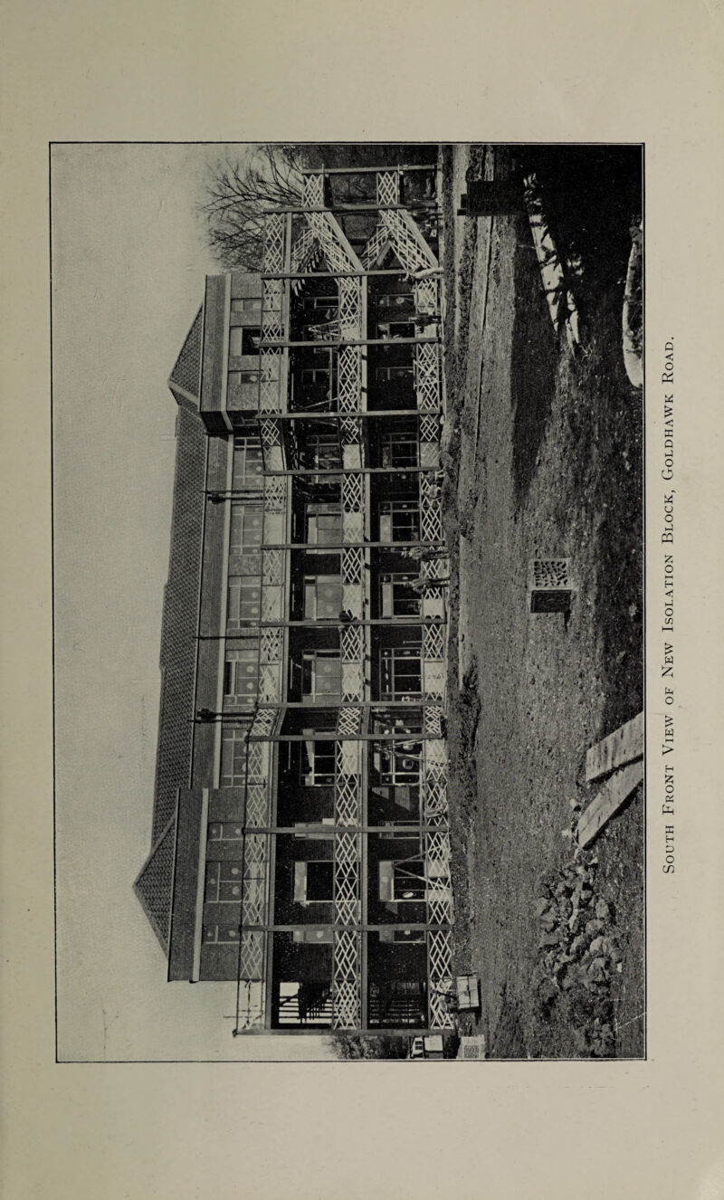 South Front View of New Isolation Block, Goldhawk Road.