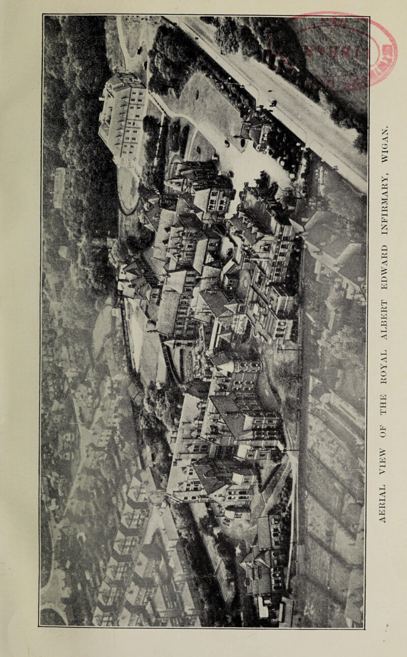 AERIAL VIEW OF THE ROYAL ALBERT EDWARD INFIRMARY, WIGAN.