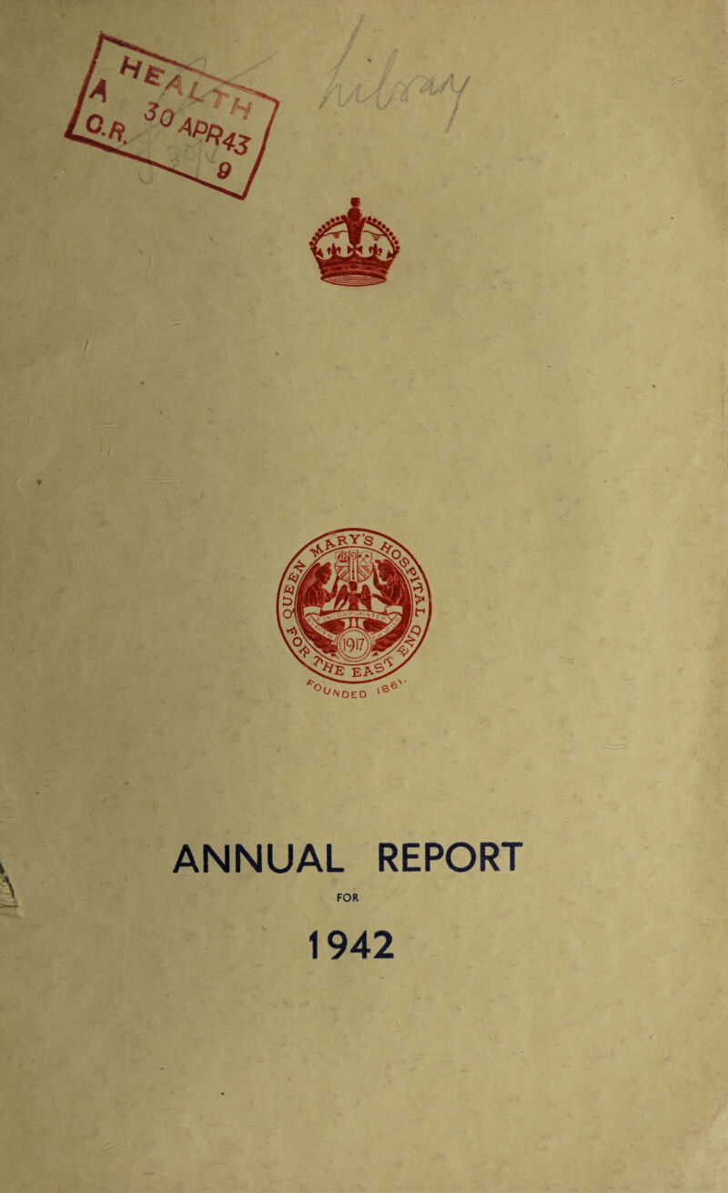 ANNUAL REPORT FOR 1942