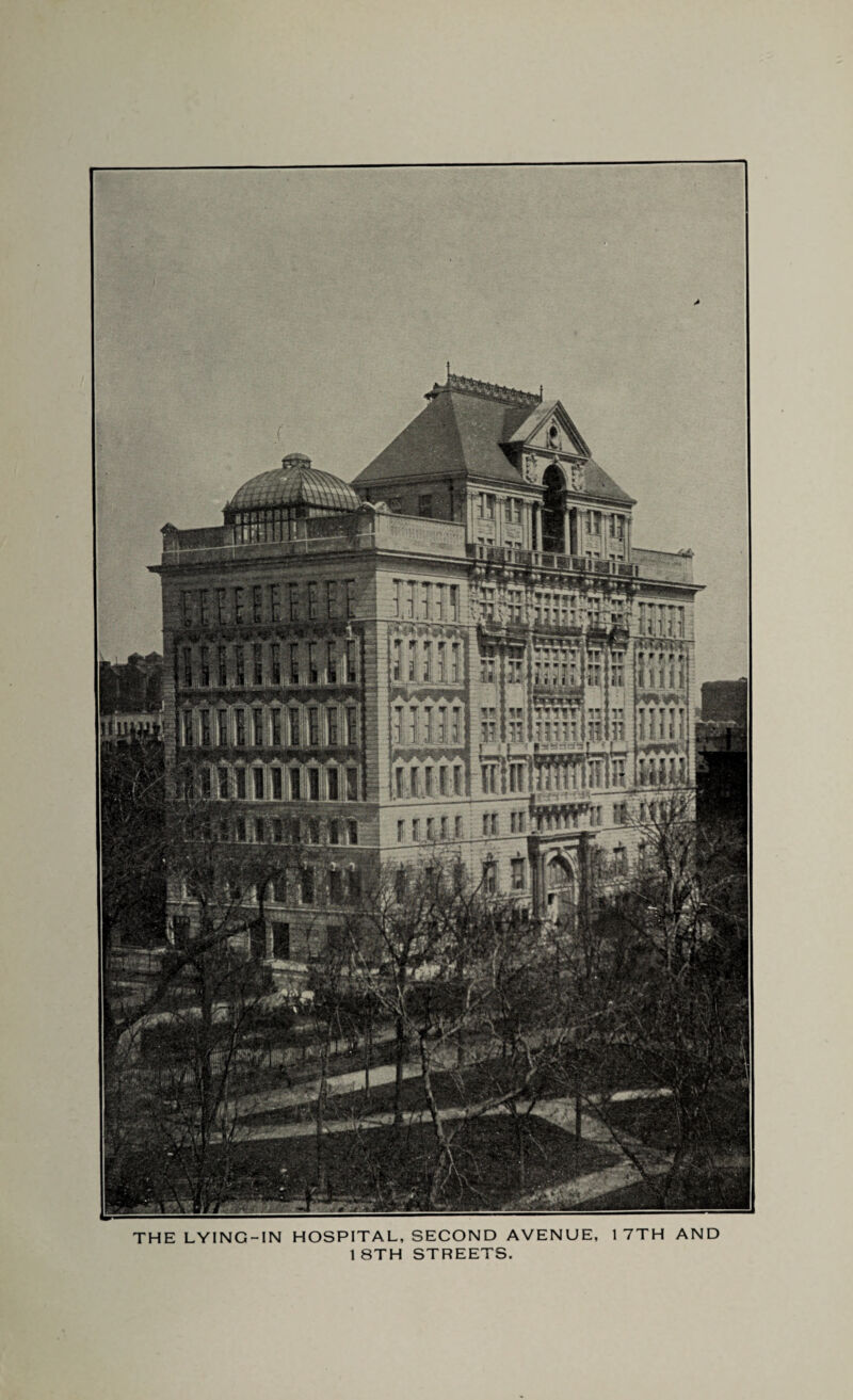 THE LYING-IN HOSPITAL, SECOND AVENUE, 1 7TH AND 1 8TH STREETS.