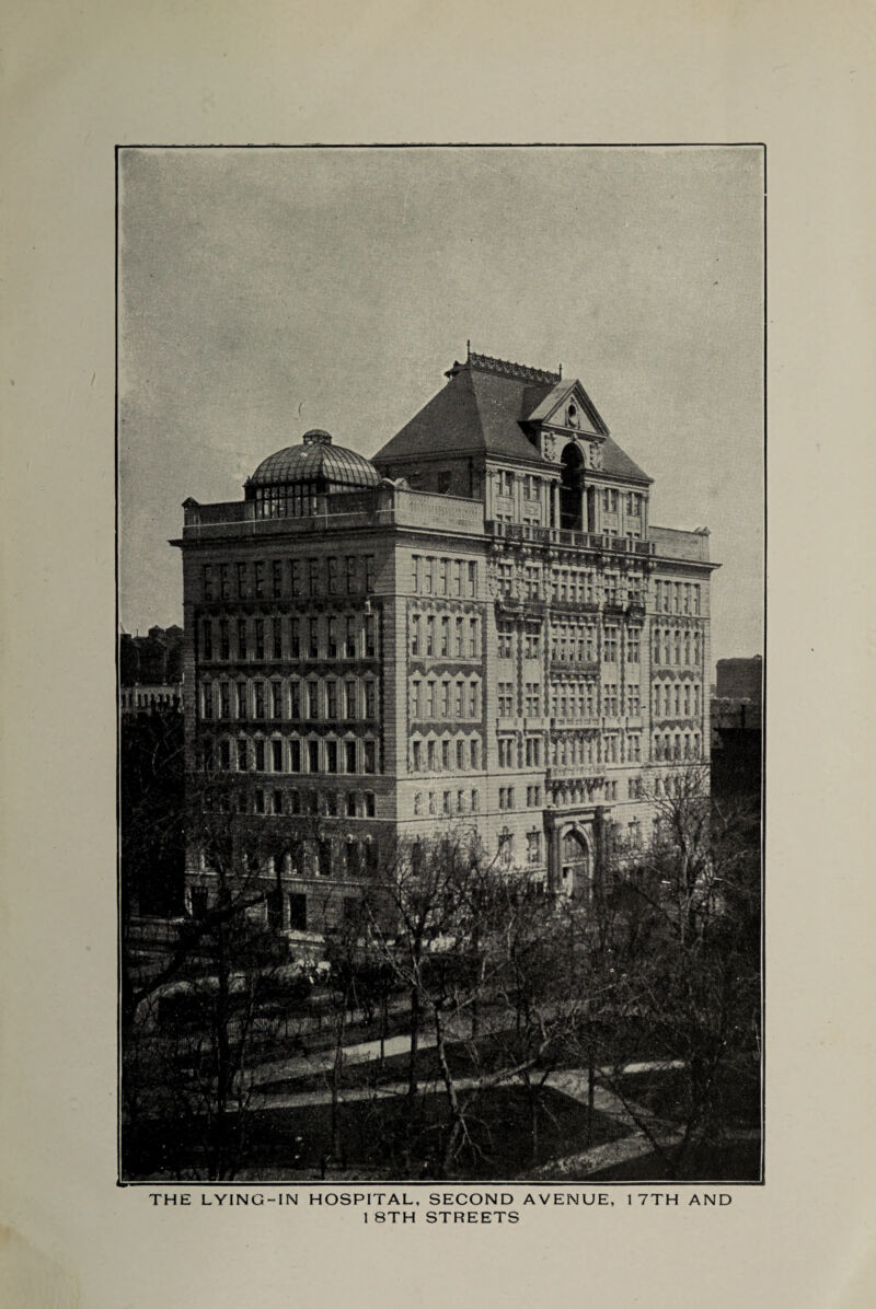 THE LYING-IN HOSPITAL, SECOND AVENUE, 1 7TH AND 1 8TH STREETS