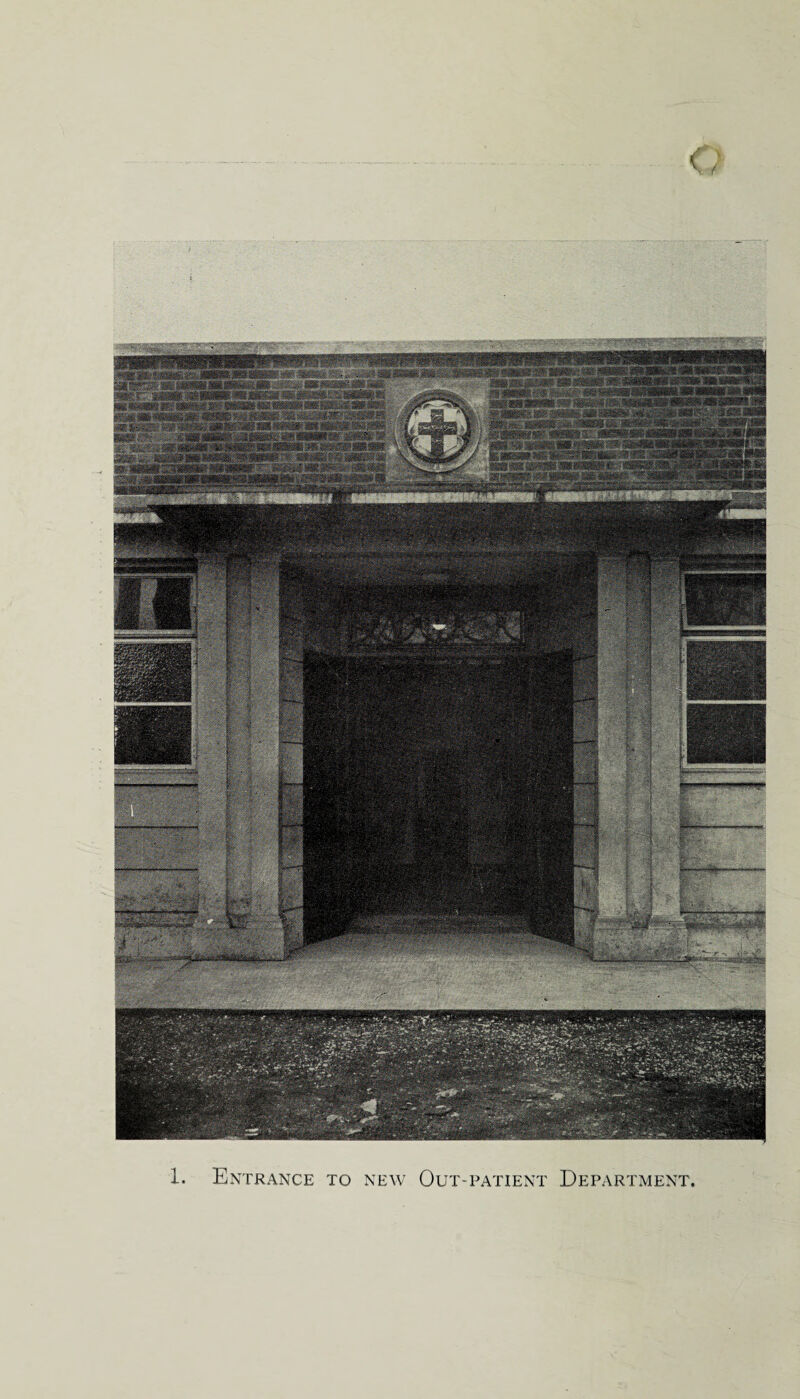 1. Entrance to new Out-patient Department