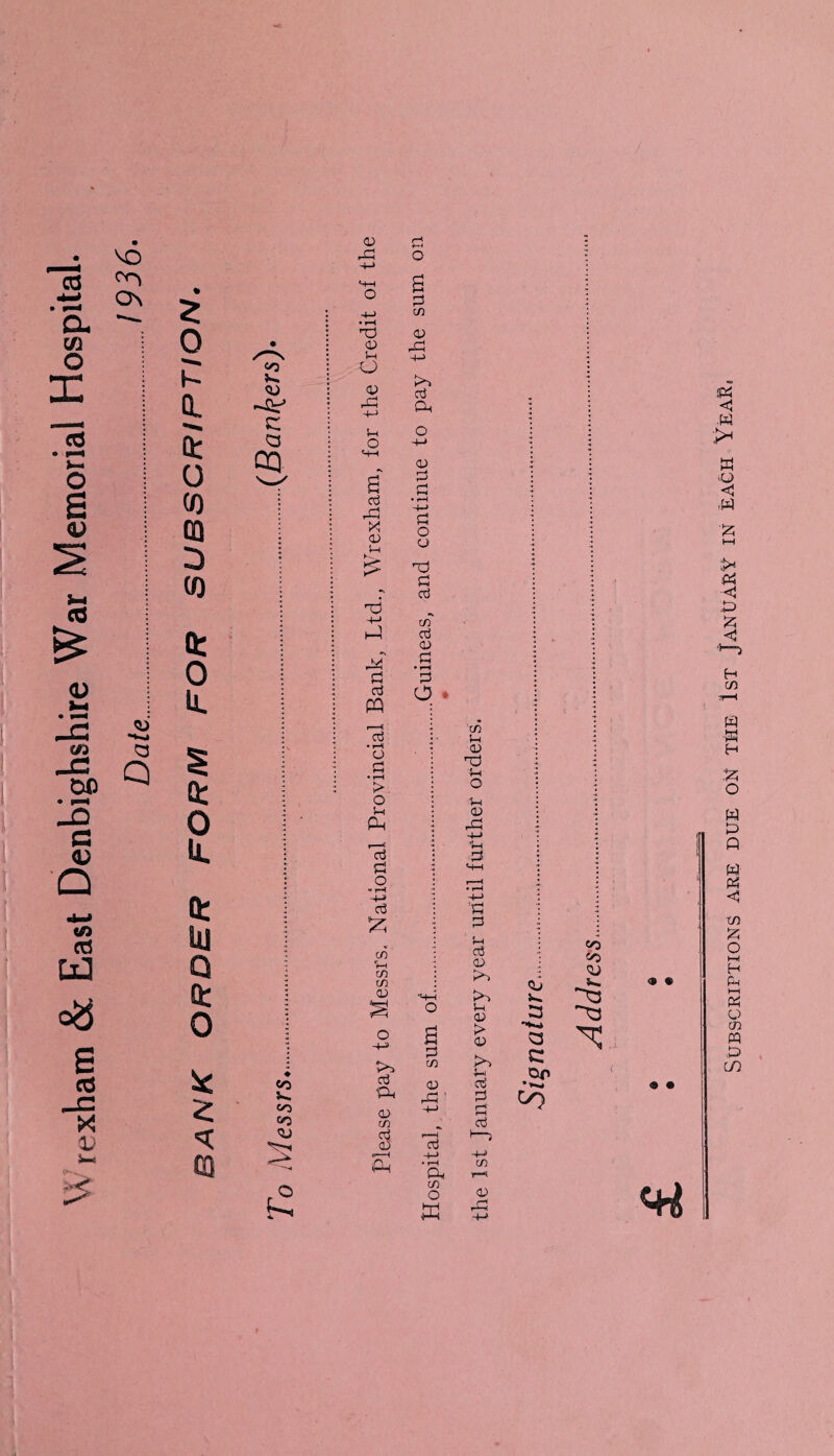 Date..1936 Z 0 K a. $ o co OQ D (0 X Id 03 t-H o X H o a oj X <d H i< X -+-» X X d oj PQ • r* o d • rH > O i-t X .—« cd d o *» r-H co H CO co O a g cu X ~H X oj X <v d d • r-H -4-> d o o X d oj co oj 0) d • rH d O CD •M—1 s O : o -4-» a d >> «o H. oj X CD X ' CO <v co QJ s ^\ r—1 oj 1 > X r- ’ X £ O « H CD X u o H 1) X 'd d H Oj CD >-> u CD > 03 Hi Oj d oj >—I 03 X CO <H Subscriptions are due on the 1st January in each Year8