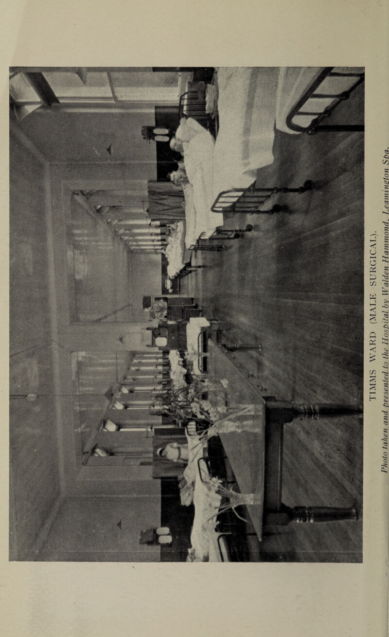 TIMMS WARD (MALE SURGICAL). Photo taken and presented to the Hospital by Walden Hammond, Leaminston Spa.