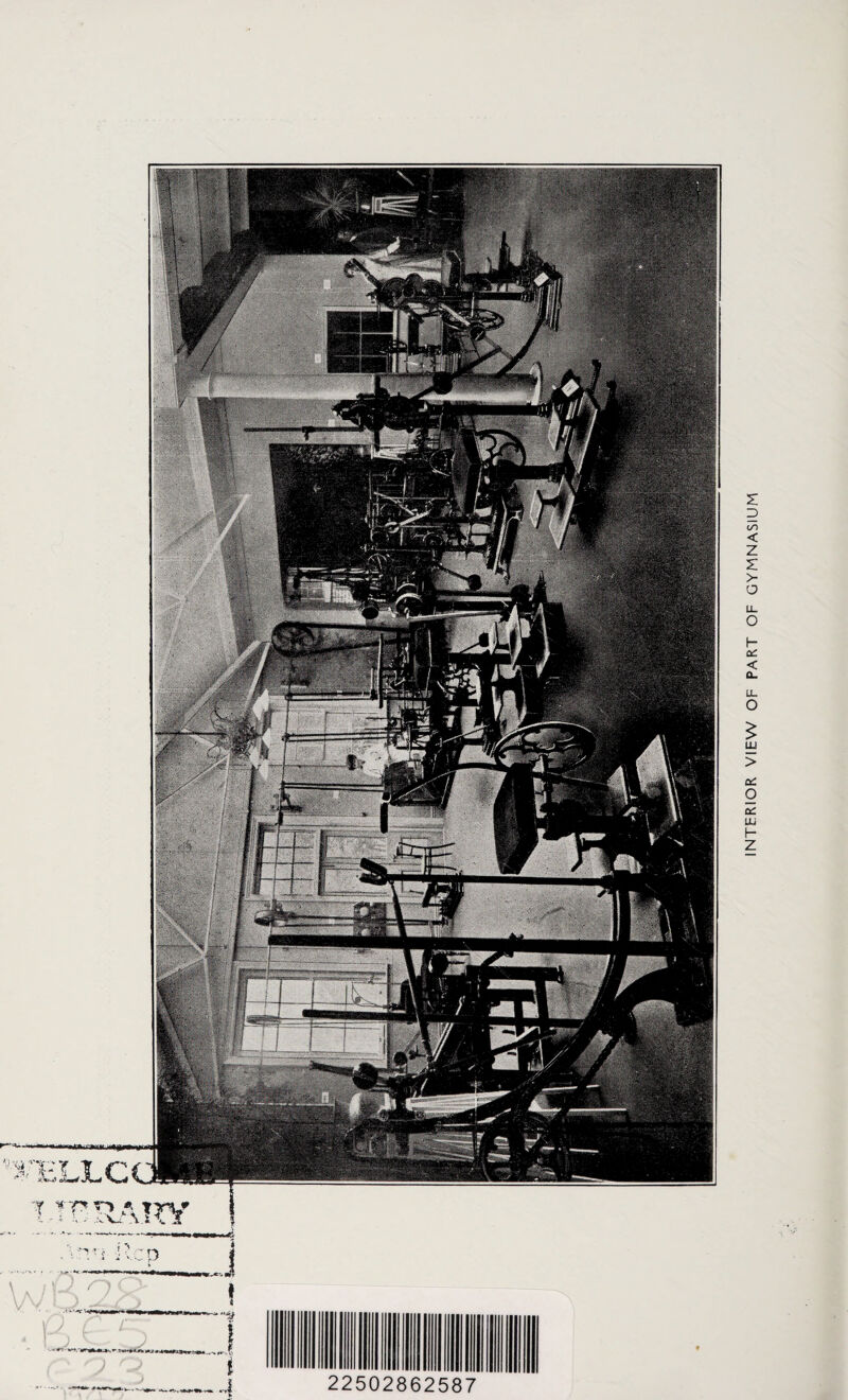 «ataaui4j$0* Am* 7 %-~n 22502862587 INTERIOR VIEW OF PART OF GYMNASIUM